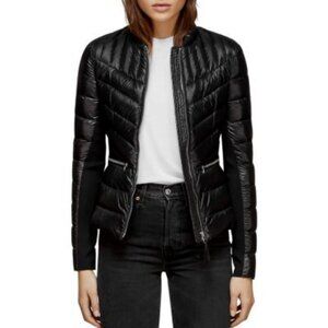 Mackage Petra Down Puffer Jacket Black Size Large High Shine